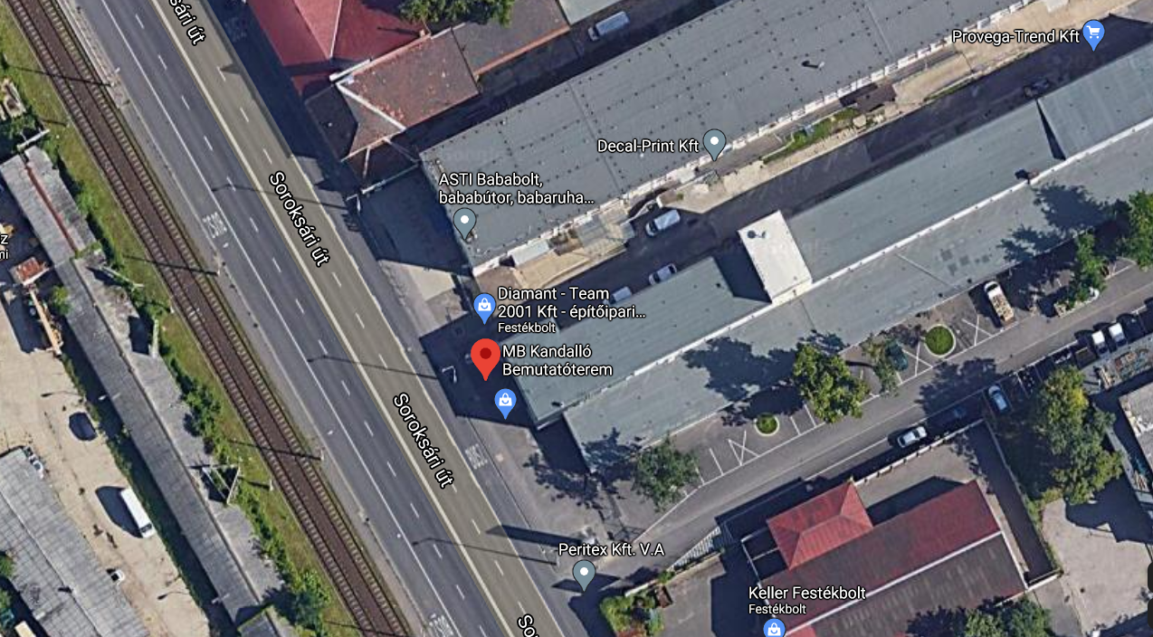 Bemutatóterem helye